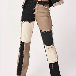 Jaded London Patchwork Pants Dupe